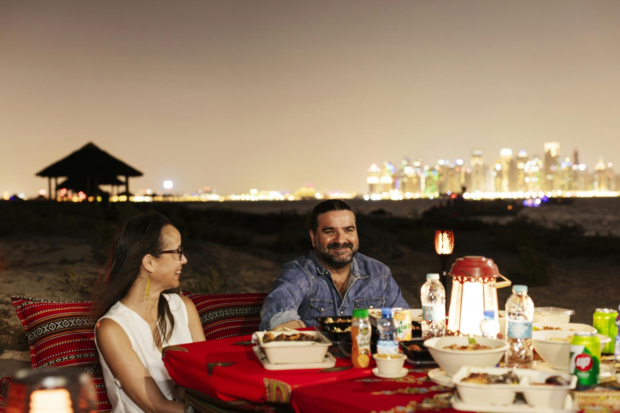 Cena privada en la isla Al Safliya