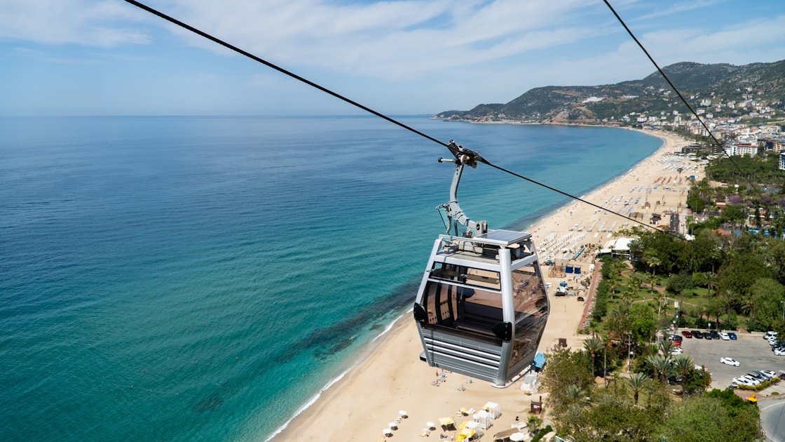 Cable cars in Alanya