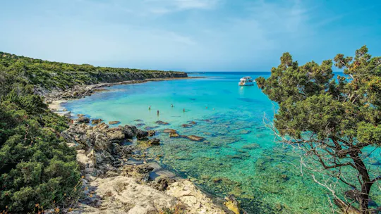 Baden van Aphrodite en Blue Lagoon boottocht vanaf Latchi