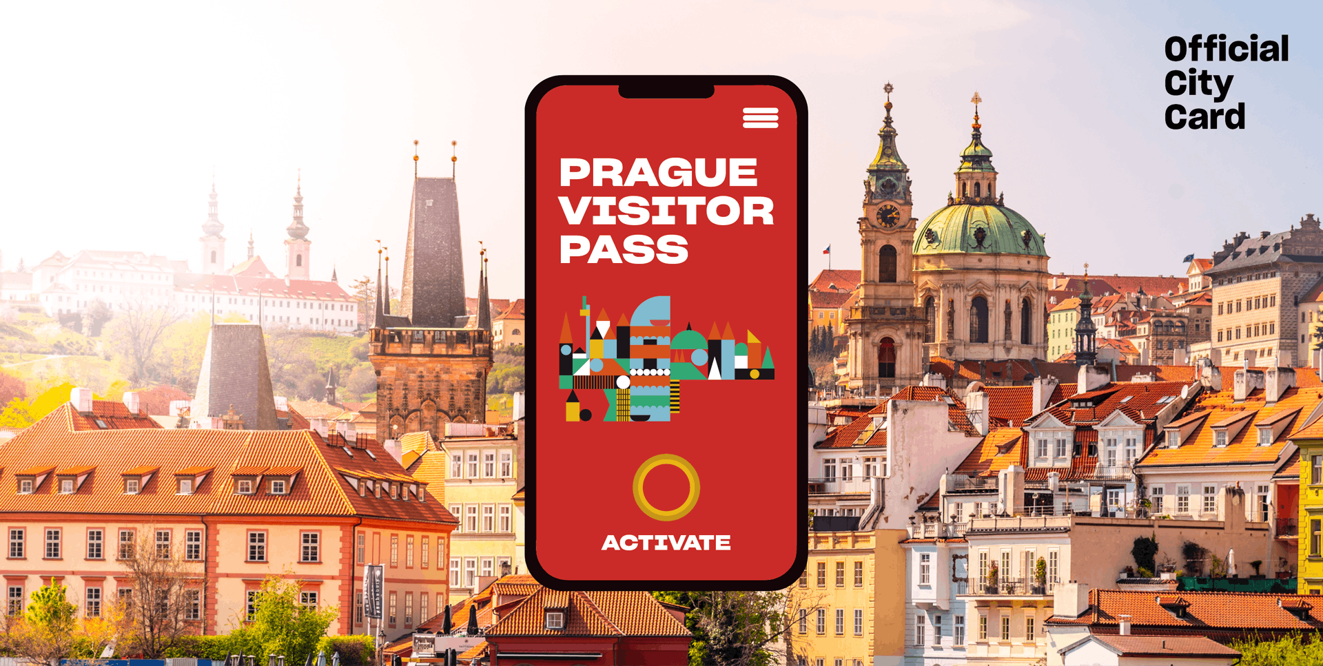 Pass officiel de la ville de Prague avec transports en commun