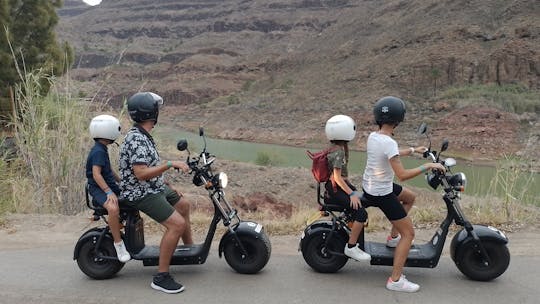 Tour in scooter elettrico del monte Ayagaures per conducente e passeggero