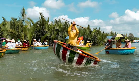 Monkey and Marble Mountains, Coconut Basket Boat and Hoi An City Tour