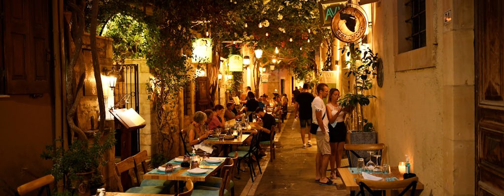 Rethymno di notte da Plakias