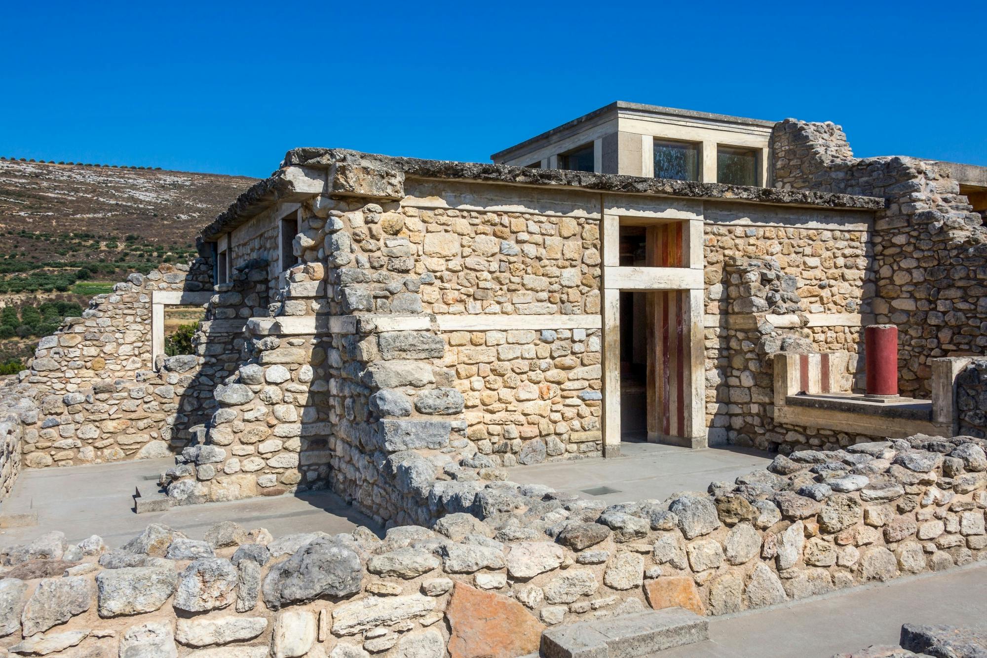 Knossos Palace and Heraklion from Plakias