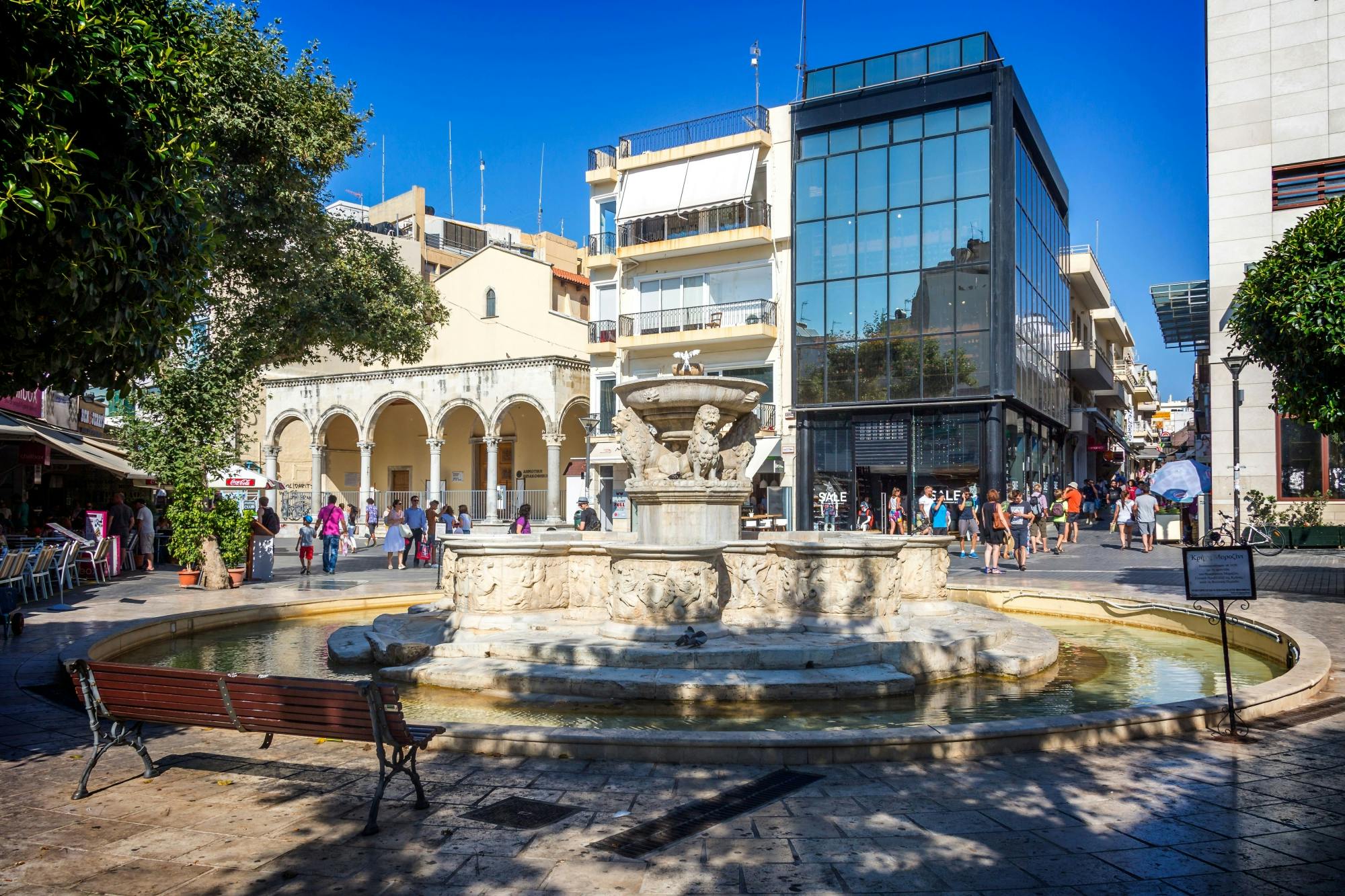 Knossos Palace and Heraklion from Plakias