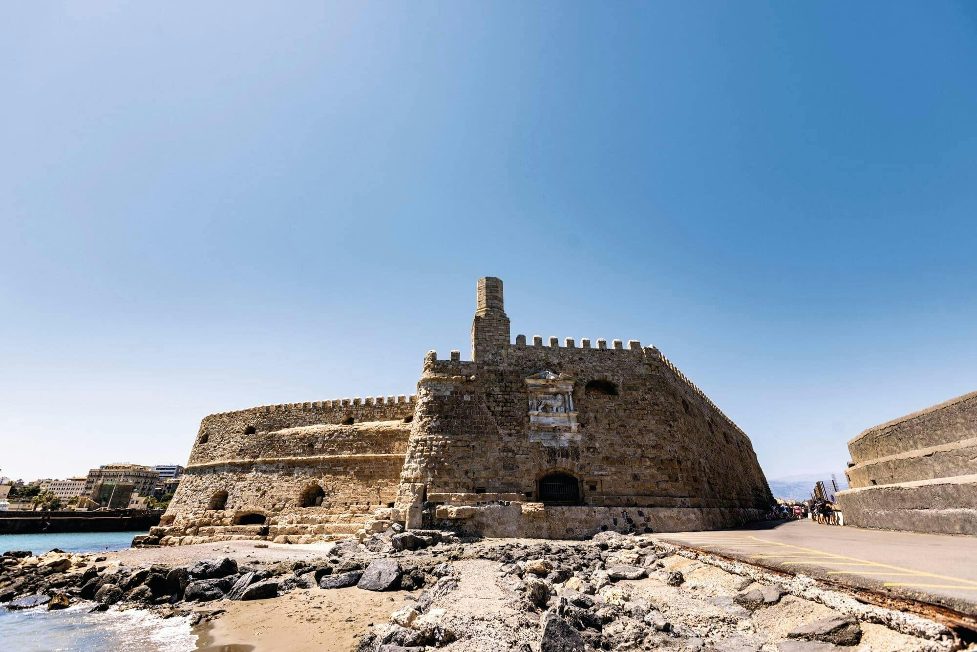 Knossos Palace and Heraklion from Plakias