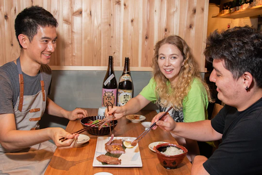 Wagyu and sake pairing dinner in Shinjuku