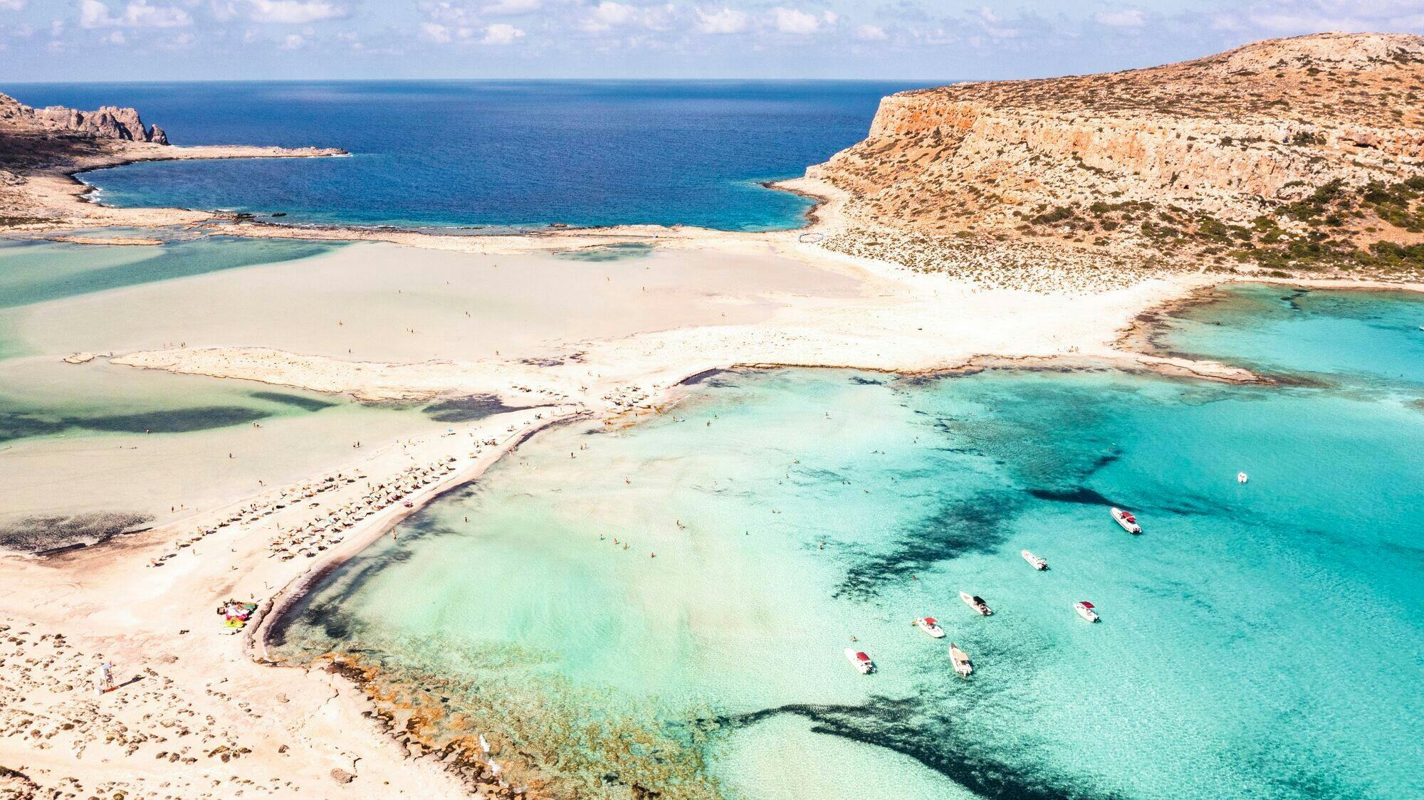 Isla Gramvousa y laguna Balos desde Plakias