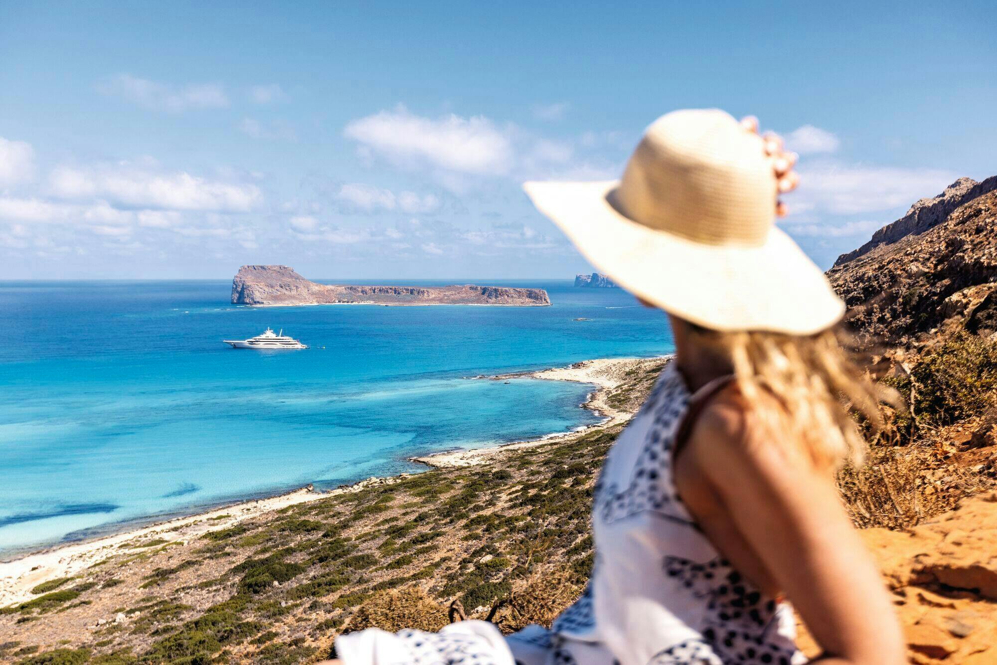 Gramvousa Island and Balos Lagoon from Plakias