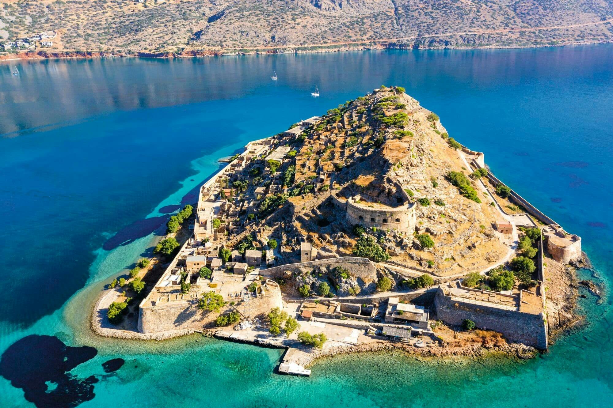 Agios Nikolaos and Spinalonga from Plakias