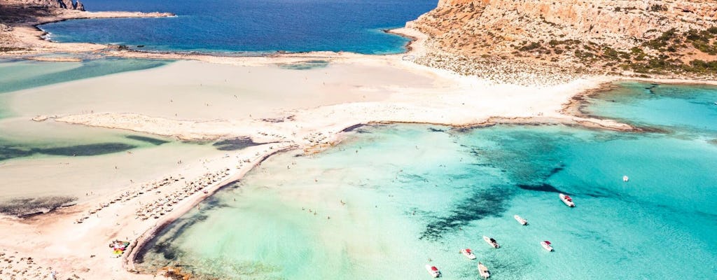 Die Insel Gramvousa und die Lagune von Balos von Plakias aus