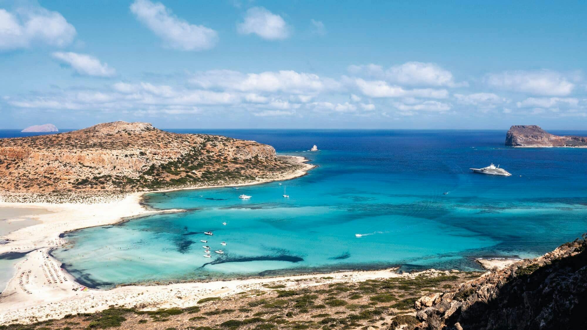 Gramvousa Island and Balos Lagoon from Plakias