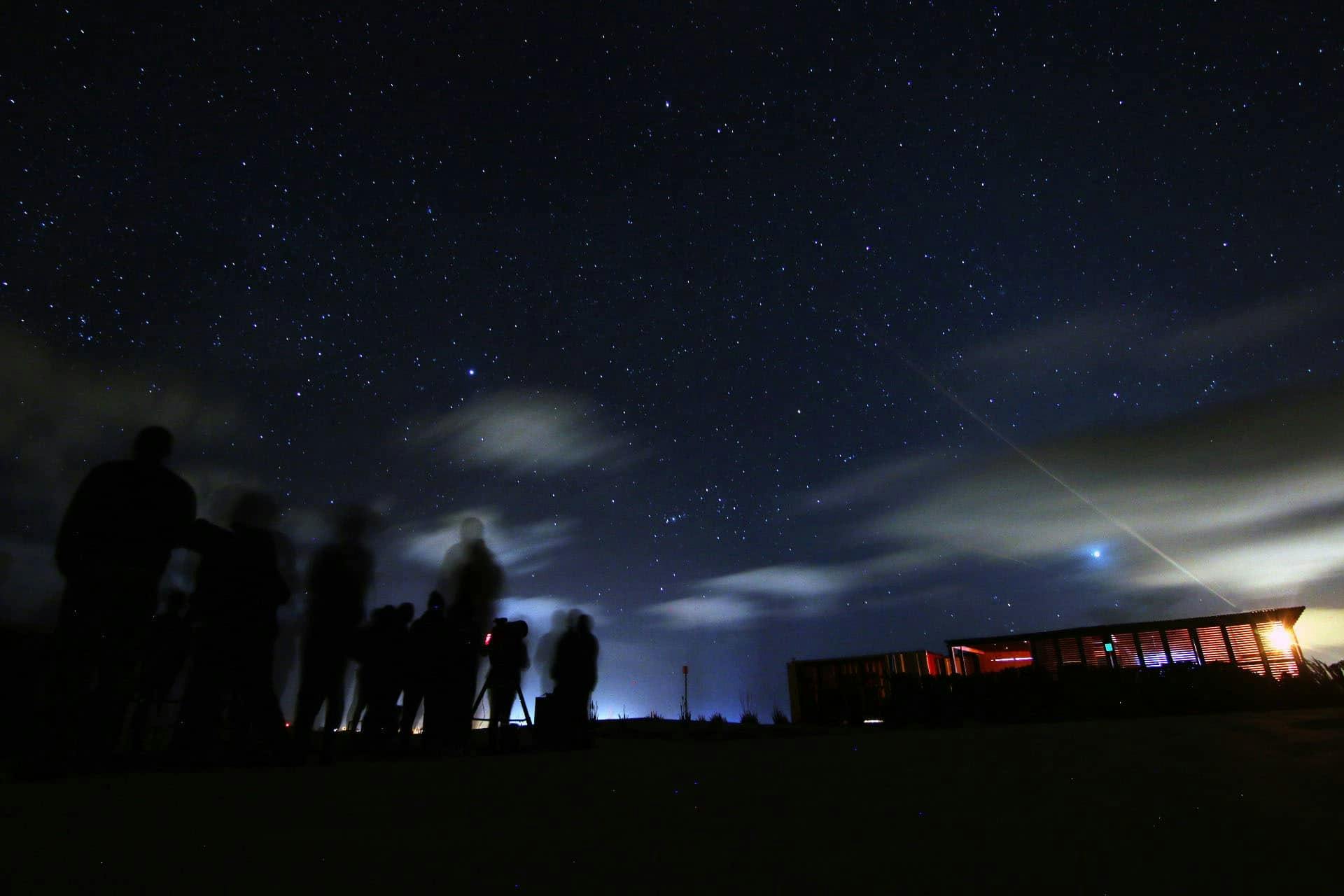 Stargazing Evening at a Beach Restaurant