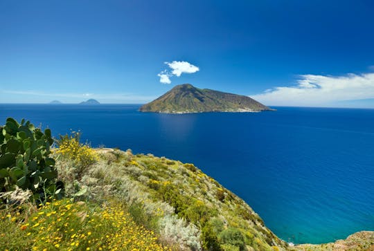 Filicudi, Lipari & Vulcano from Cefalù