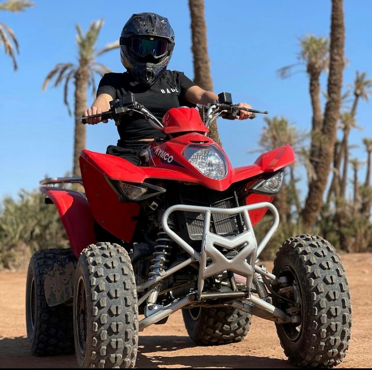 Evening Quad Bike at Palmeraie Area with Tea Tasting from Marrakech