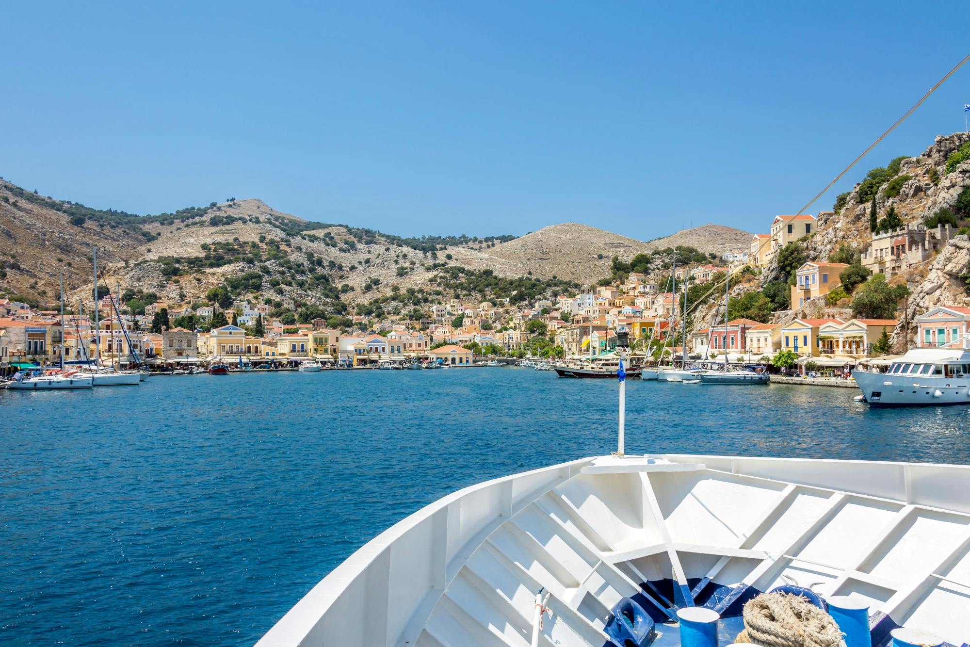 Symi Island Free Time Tour with Bus and Boat Transfer