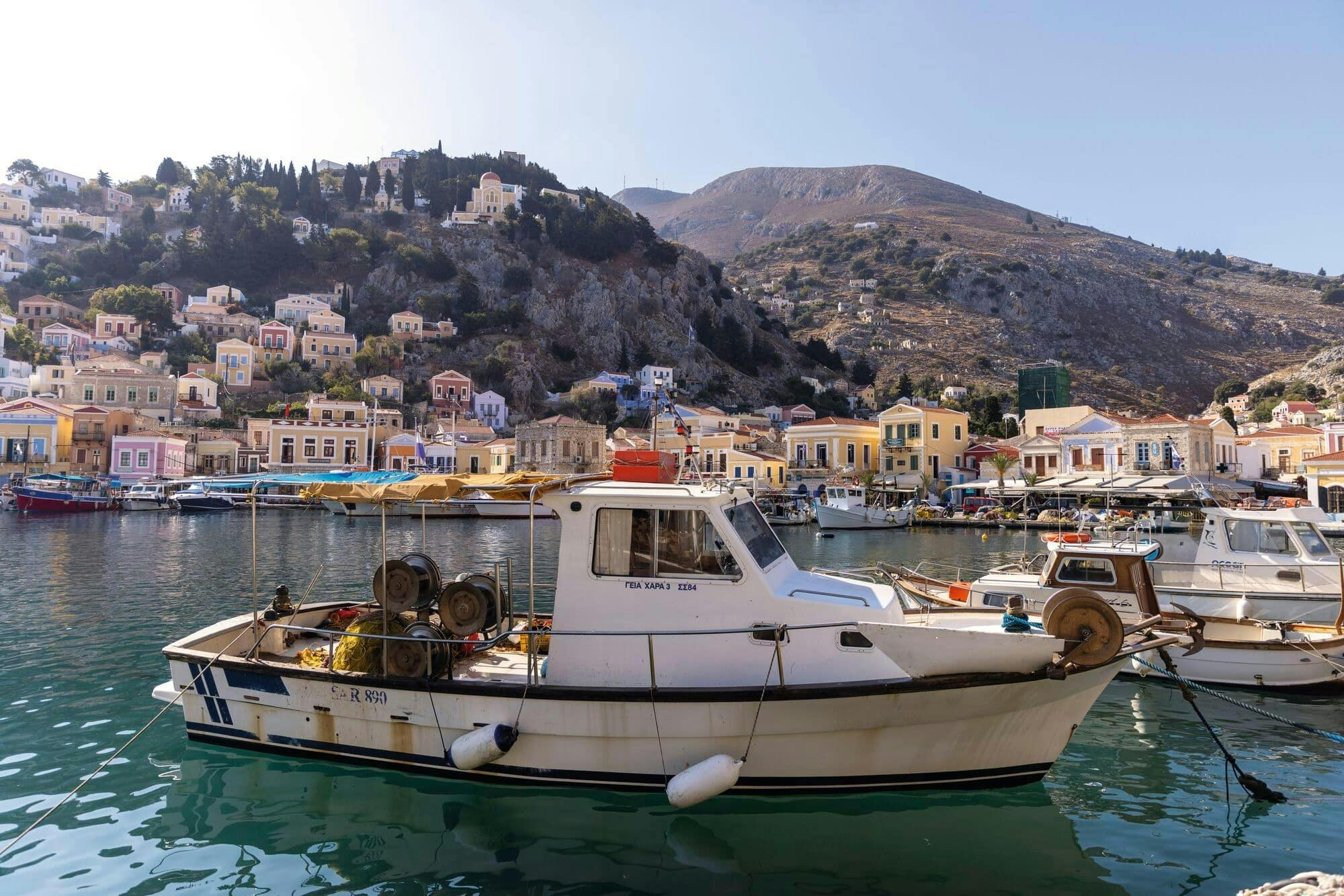 Symi Island Free Time Tour with Bus and Boat Transfer