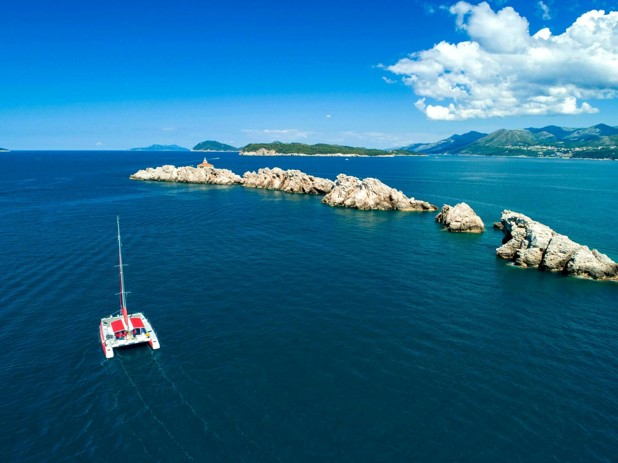 Het Beste van de Elafieten Catamaran Boottocht met Drankjes