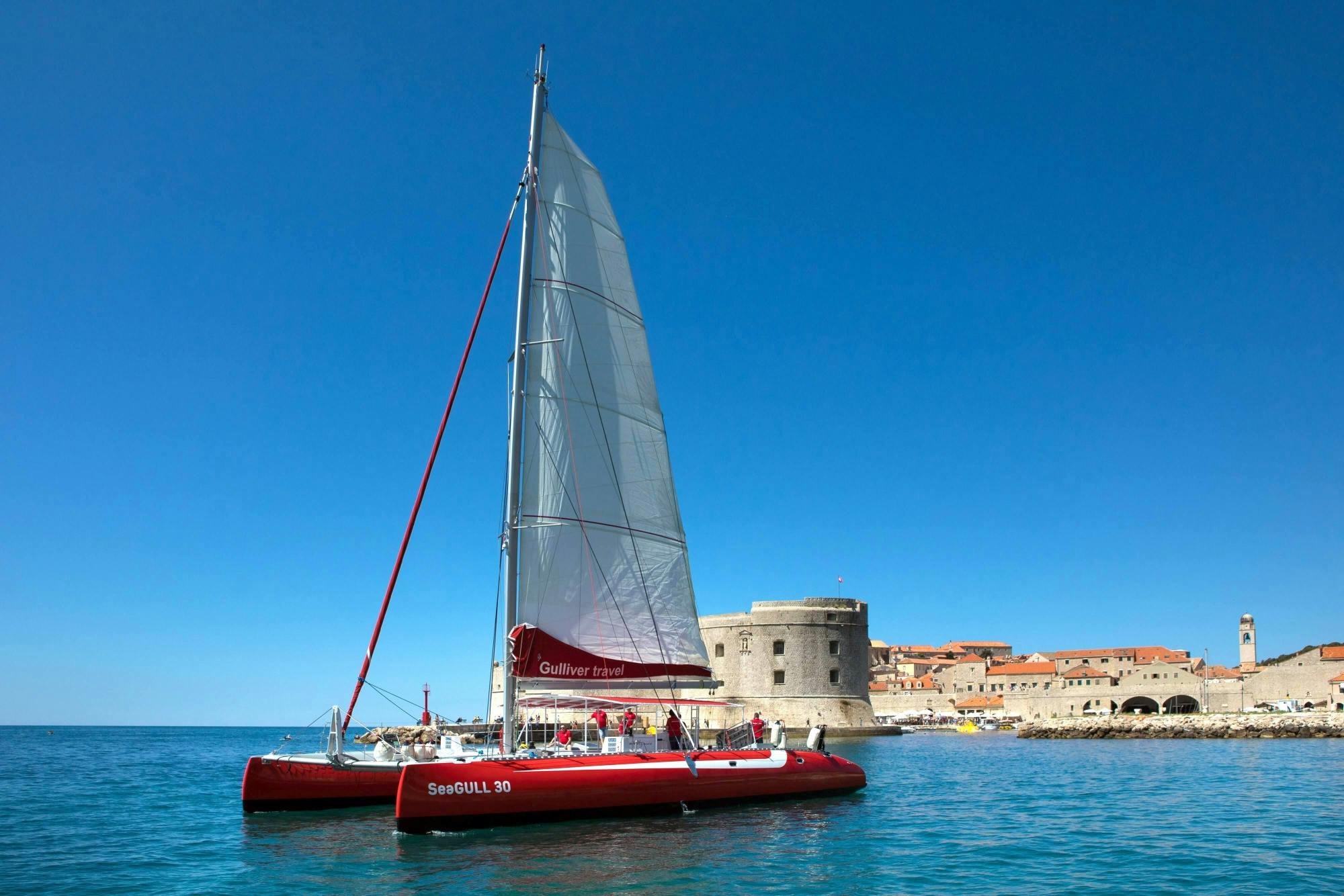 Dubrovnik Sunset Catamaran Cruise with Drinks