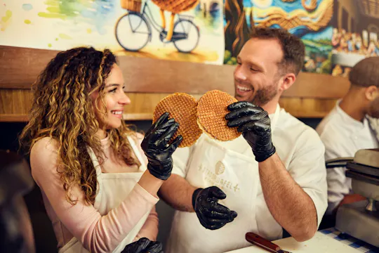 Traditional Dutch Syrup Waffle Making Workshop in Amsterdam