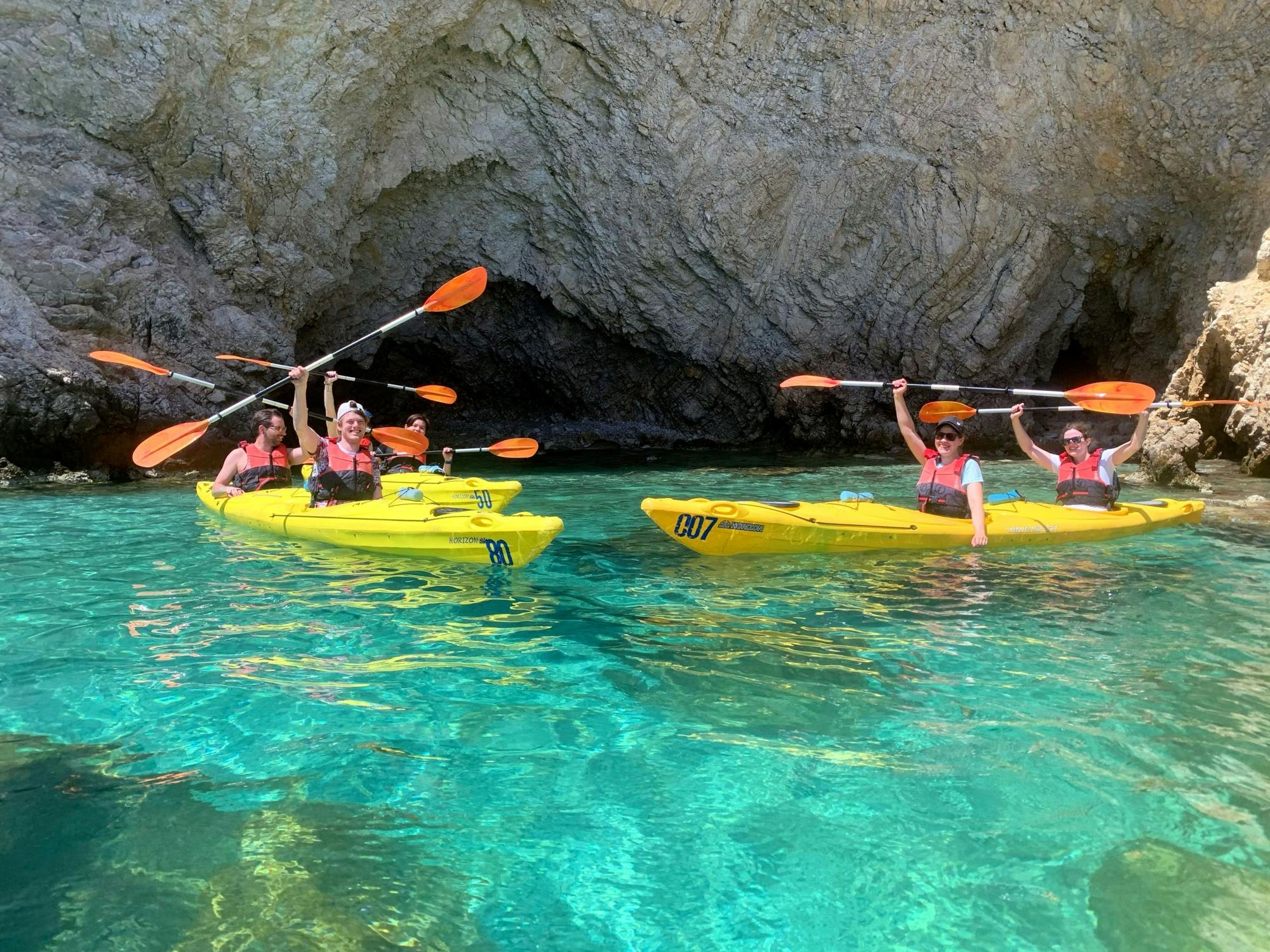 Rhodos kajaktocht op Zee