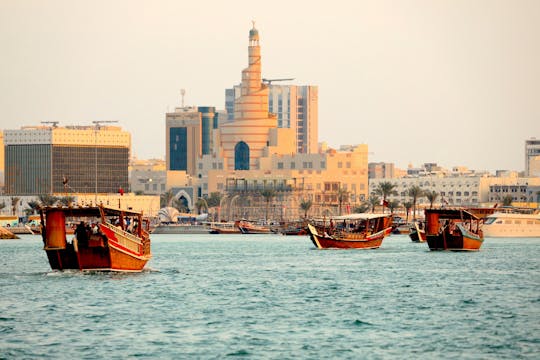 Exclusive Doha Private Dhow Cruise and Corniche Walk With Sunset