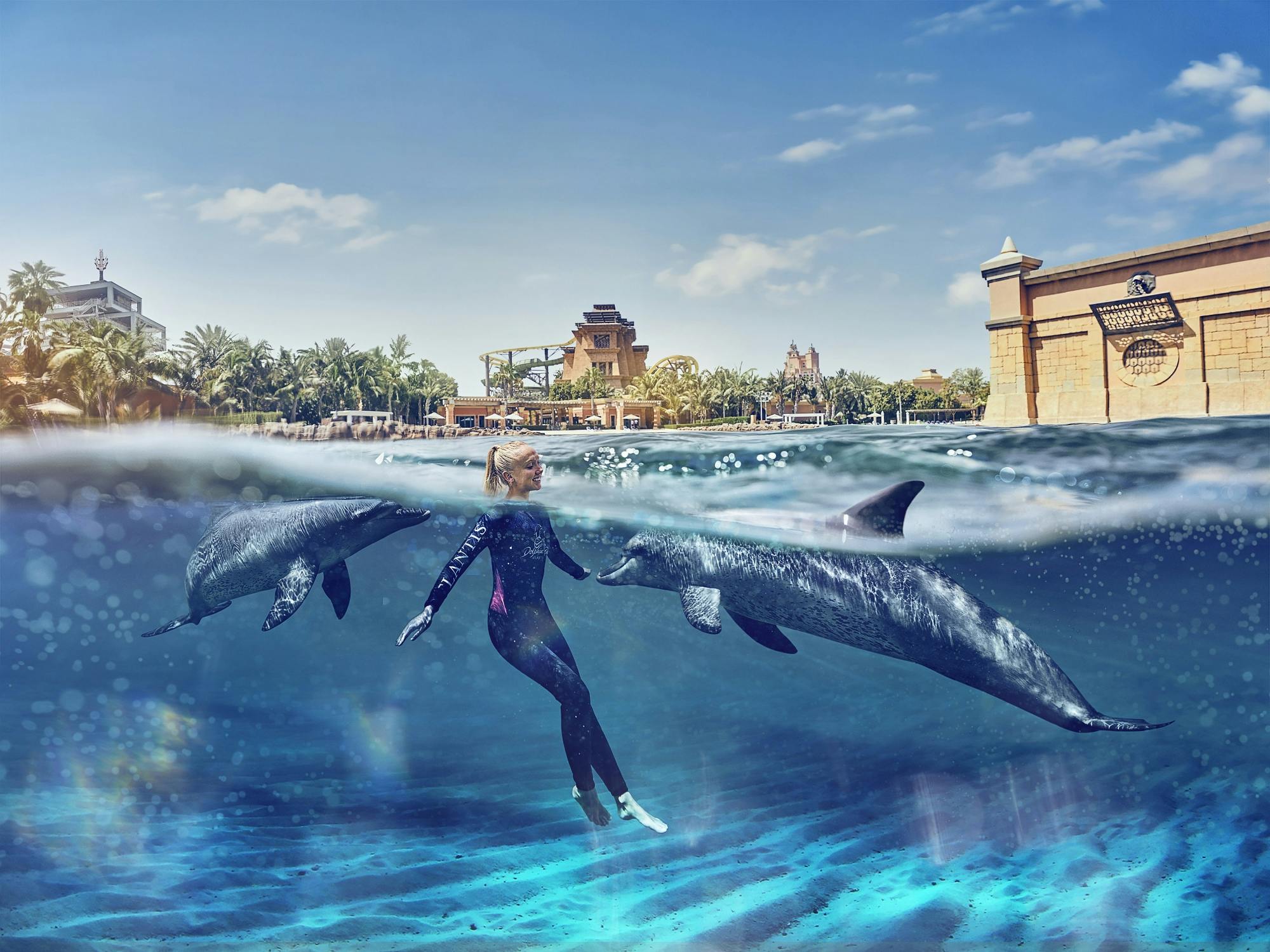 Nado con delfines en Atlantis Dubai