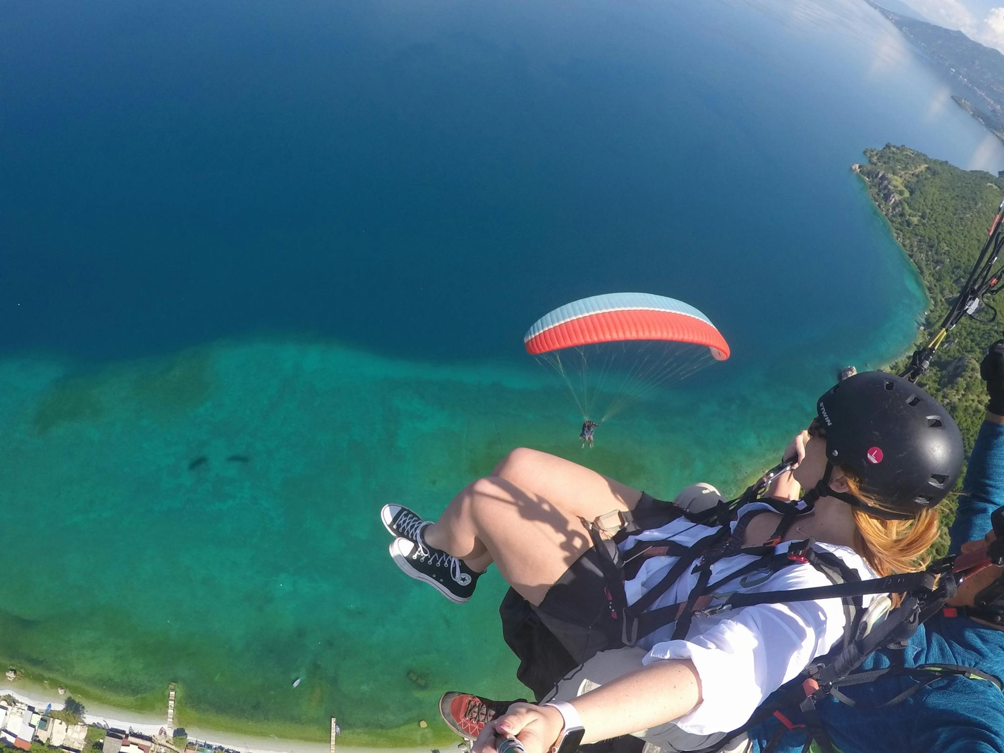 Paragliding experience with pick up in Ohrid