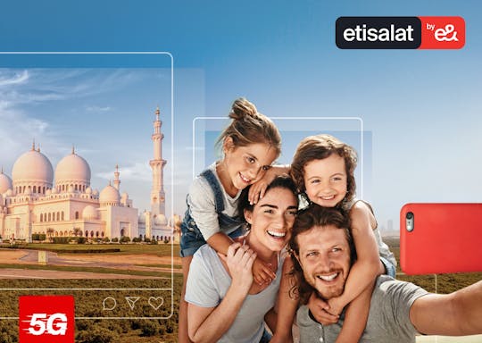 Dubai SIM - eSIM 5G Data and Calls UAE-Wide, Airport and City Pickup