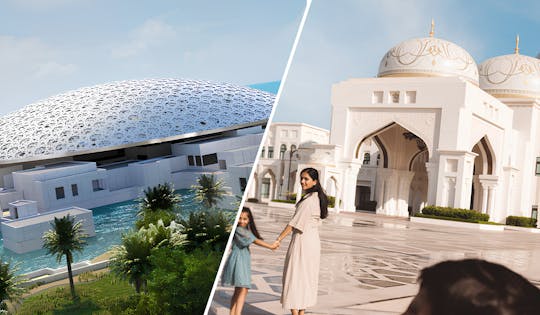 Abu Dhabi-pas inclusief Louvre Abu Dhabi, Qasr Al Watan en meer