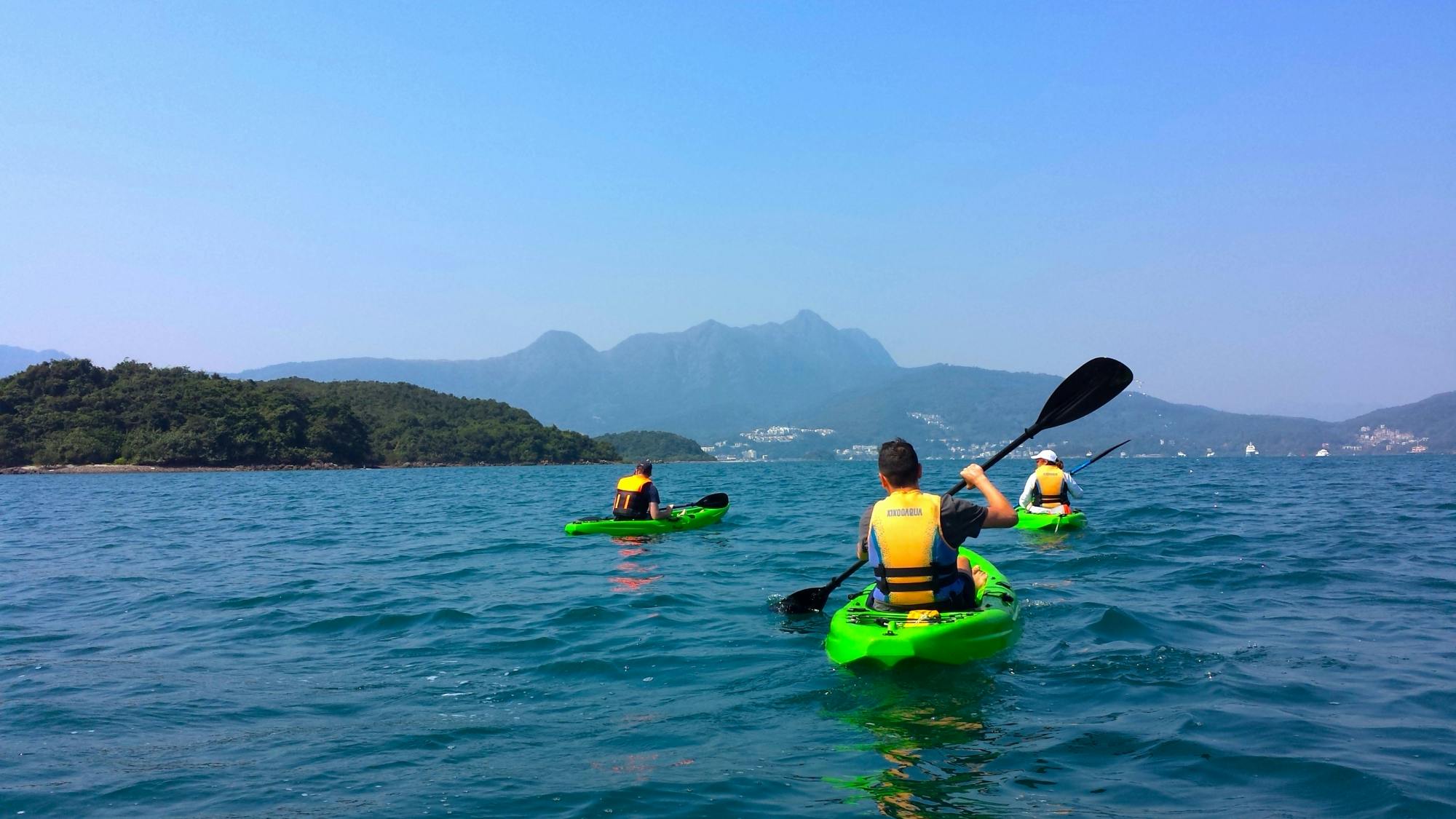 Kajaktour durch den Hong Kong Global Geopark