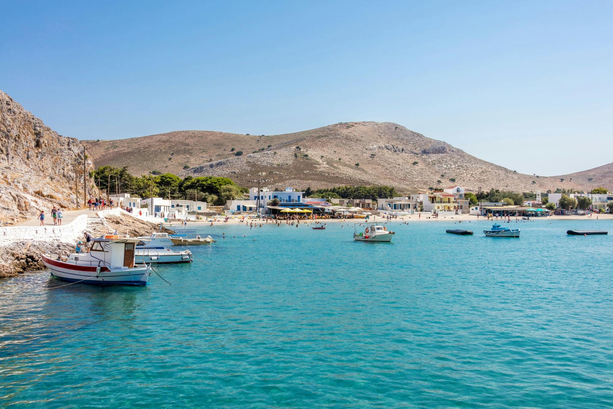 Crociera nel Mar Egeo con l'isola di Kalymnos con trasporto