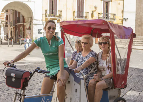 Tour della città di Bari in risciò