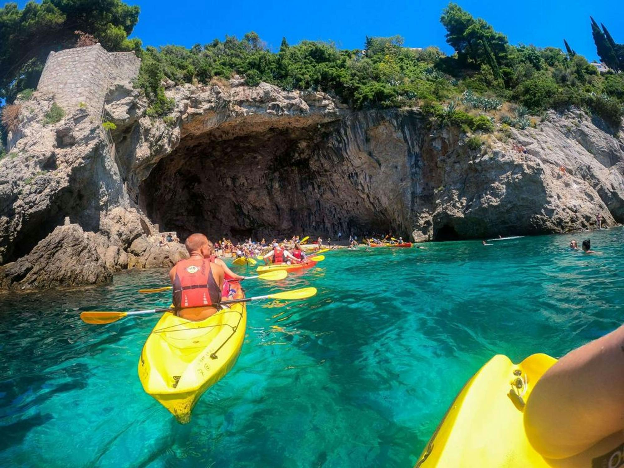 Experiência de caiaque no mar em Dubrovnik