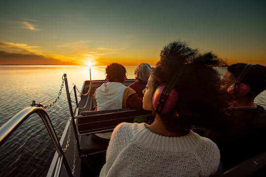 Excursion en hydroglisseur au coucher du soleil dans les Everglades du centre de la Floride avec entrée au parc