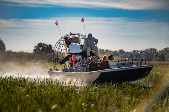 Scenic Central Florida Everglades airboat tour with park admission