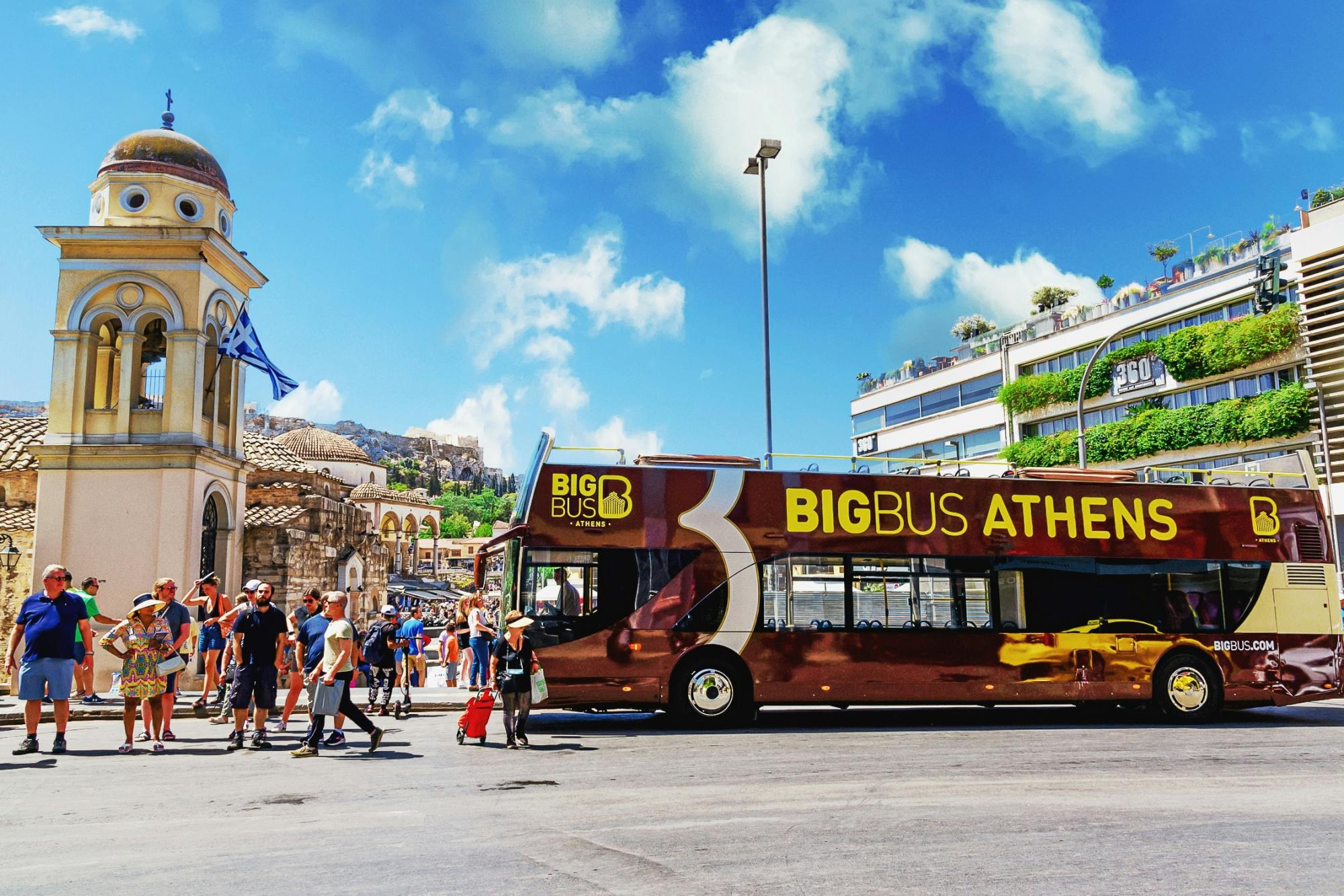 Hop-on, hop-off-sightseeingtour met grote bus door Athene