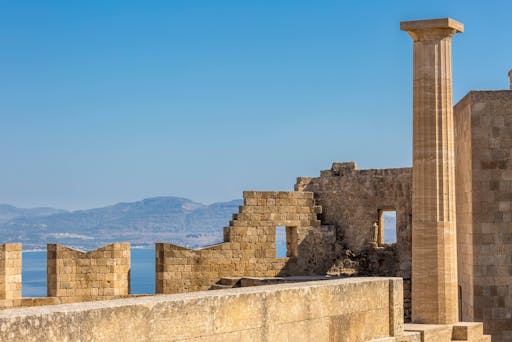 Boat Trip to Lindos with Swim Stops from Rhodes Port