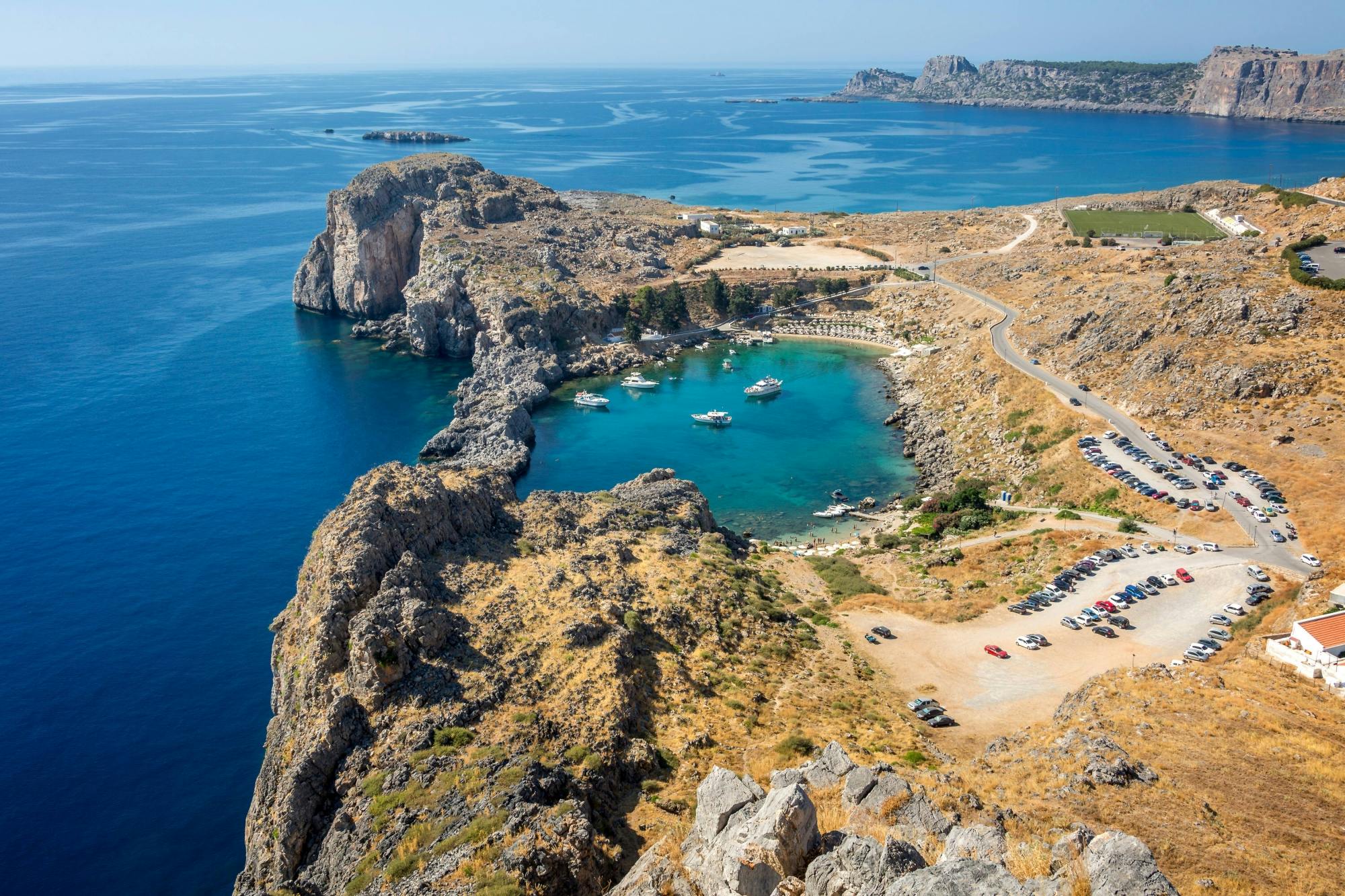 Boat Trip to Lindos with Swim Stops from Rhodes Port