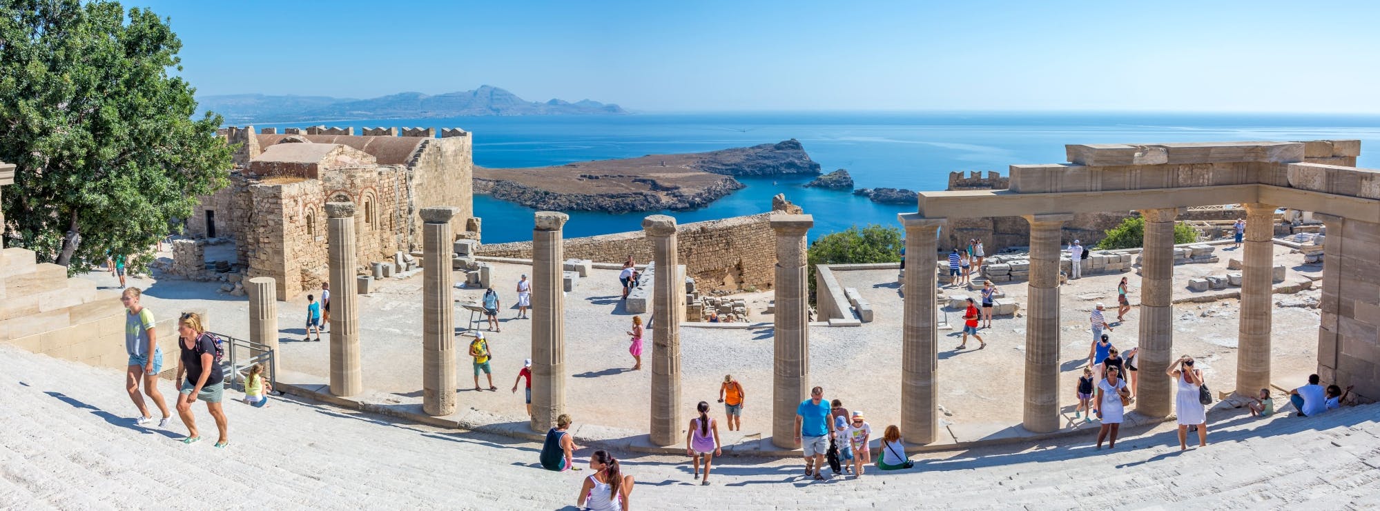 Boat Trip to Lindos with Swim Stops from Rhodes Port