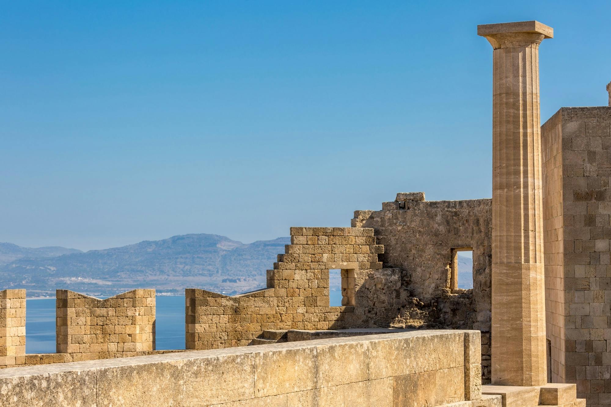 Boat Trip to Lindos with Swim Stops from Rhodes Port