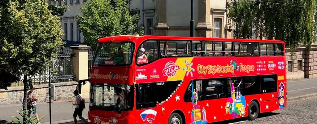City Sightseeing hop-on hop-off bus tour of Prague with optional boat tour