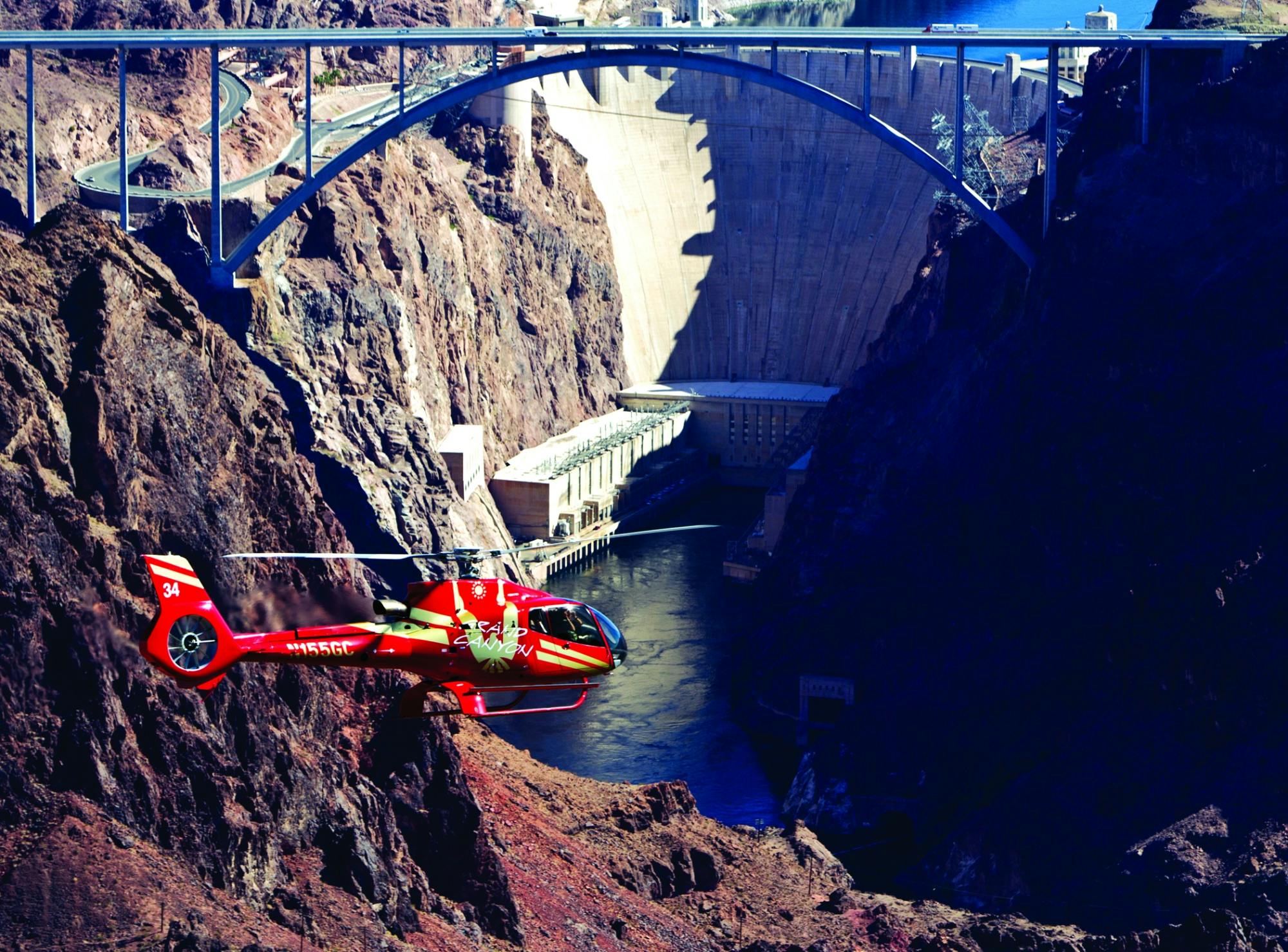 Voo da Represa Hoover e da Las Vegas Strip de helicóptero