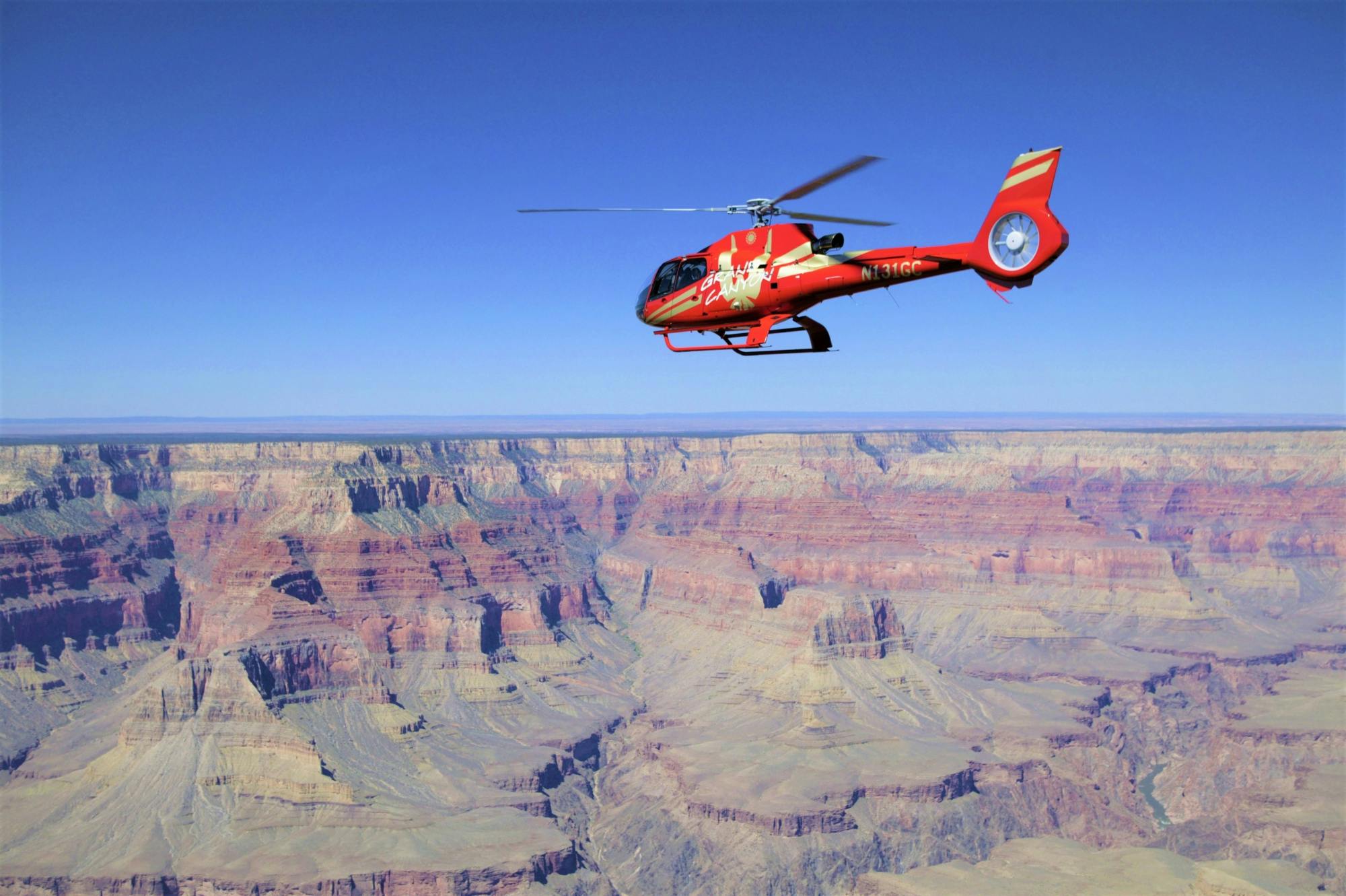 Helikoptertour over de zuidelijke rand van de Grand Canyon