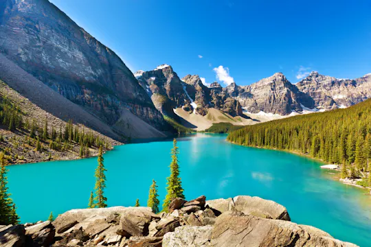 Moraine Lake und Lake Louise Tagesausflug von Canmore-Banff