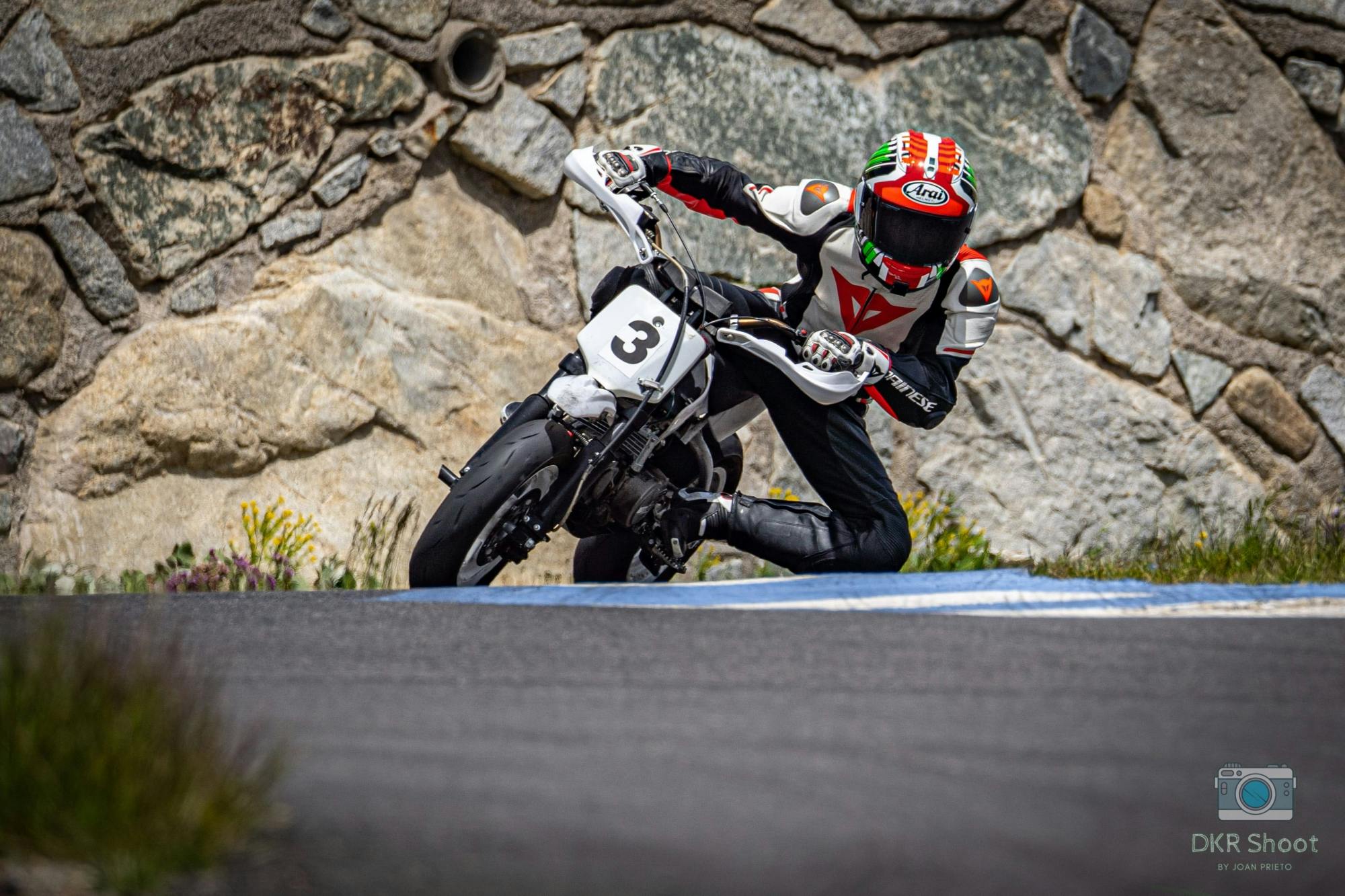 Karting or pit bike racing at Andorra Circuit