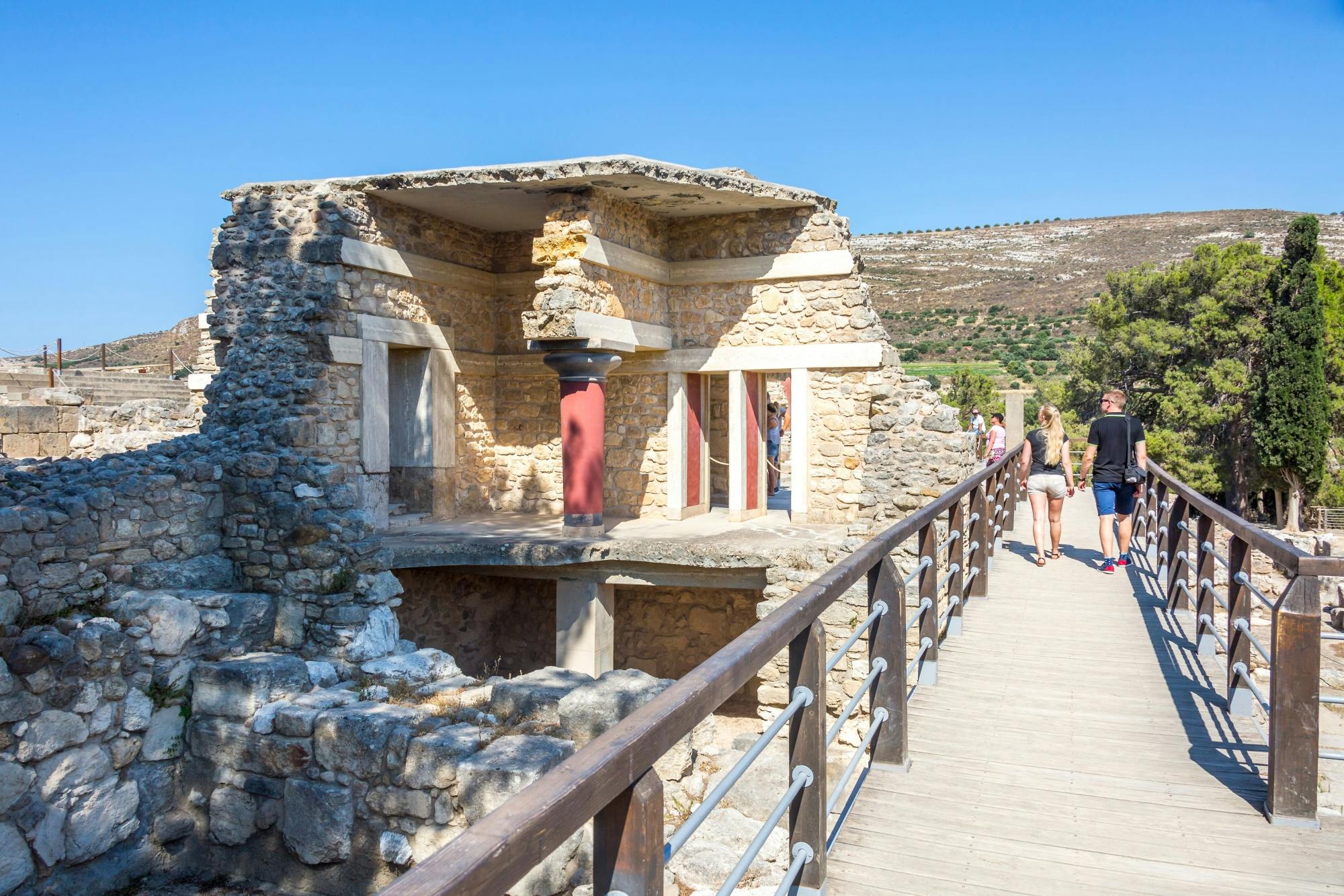 Knossos Palace and Heraklion from Plakias