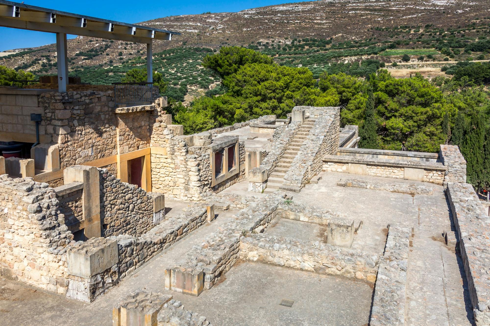 Knossos Palace and Heraklion from Plakias