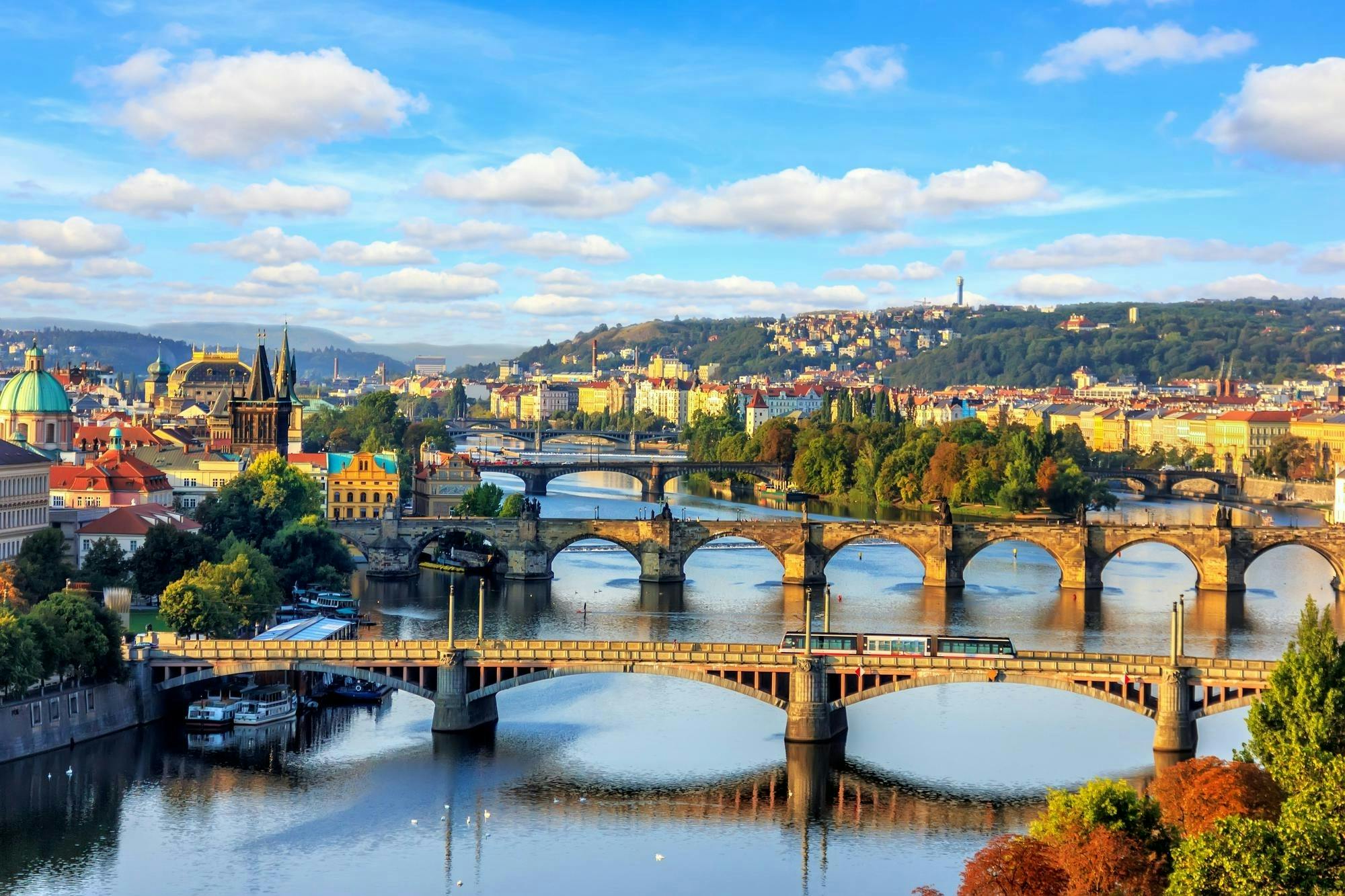 Crucero por el río Moldava con cena y música en Praga