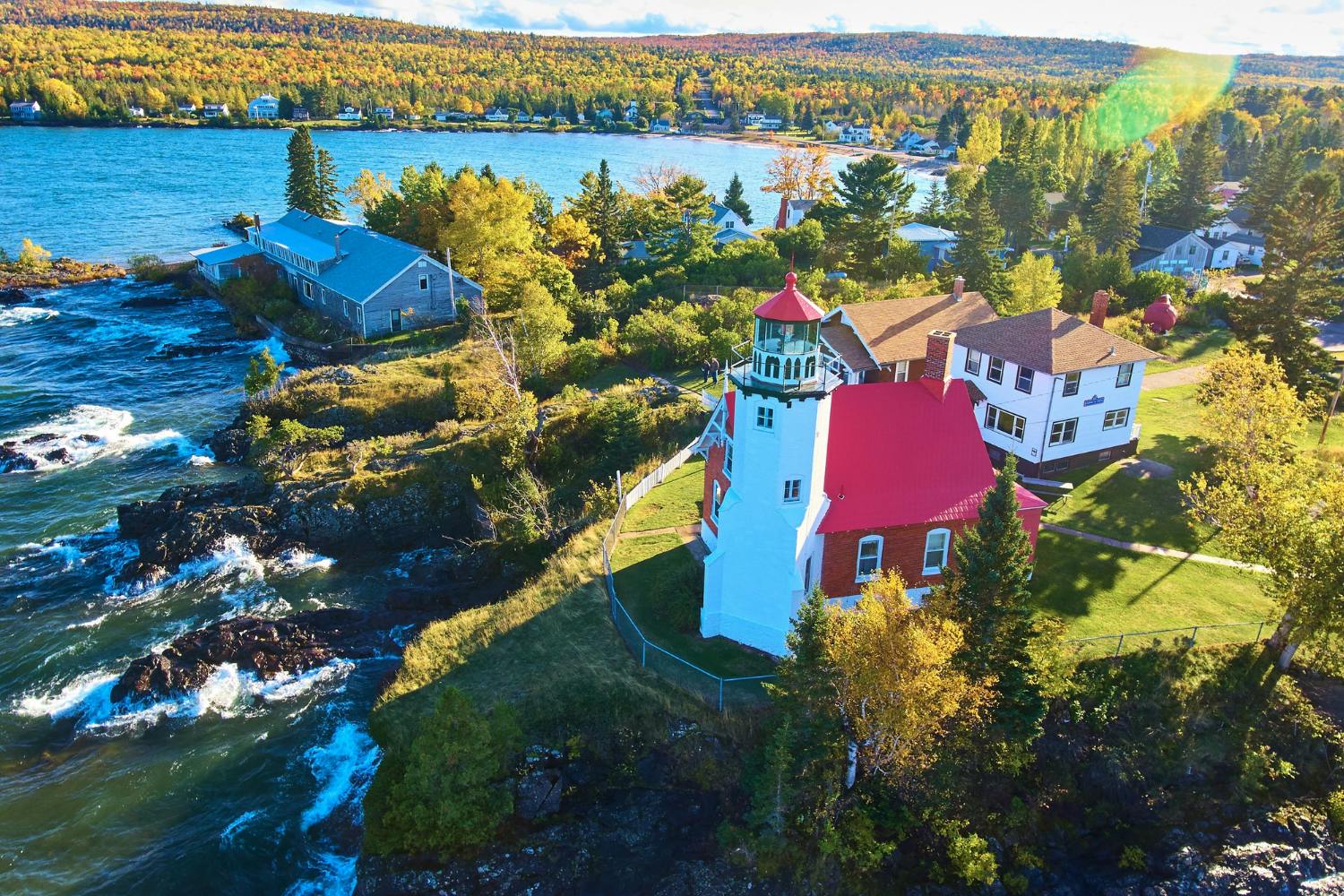 Recorrido en coche con audioguía por la región de cobre de Keweenaw